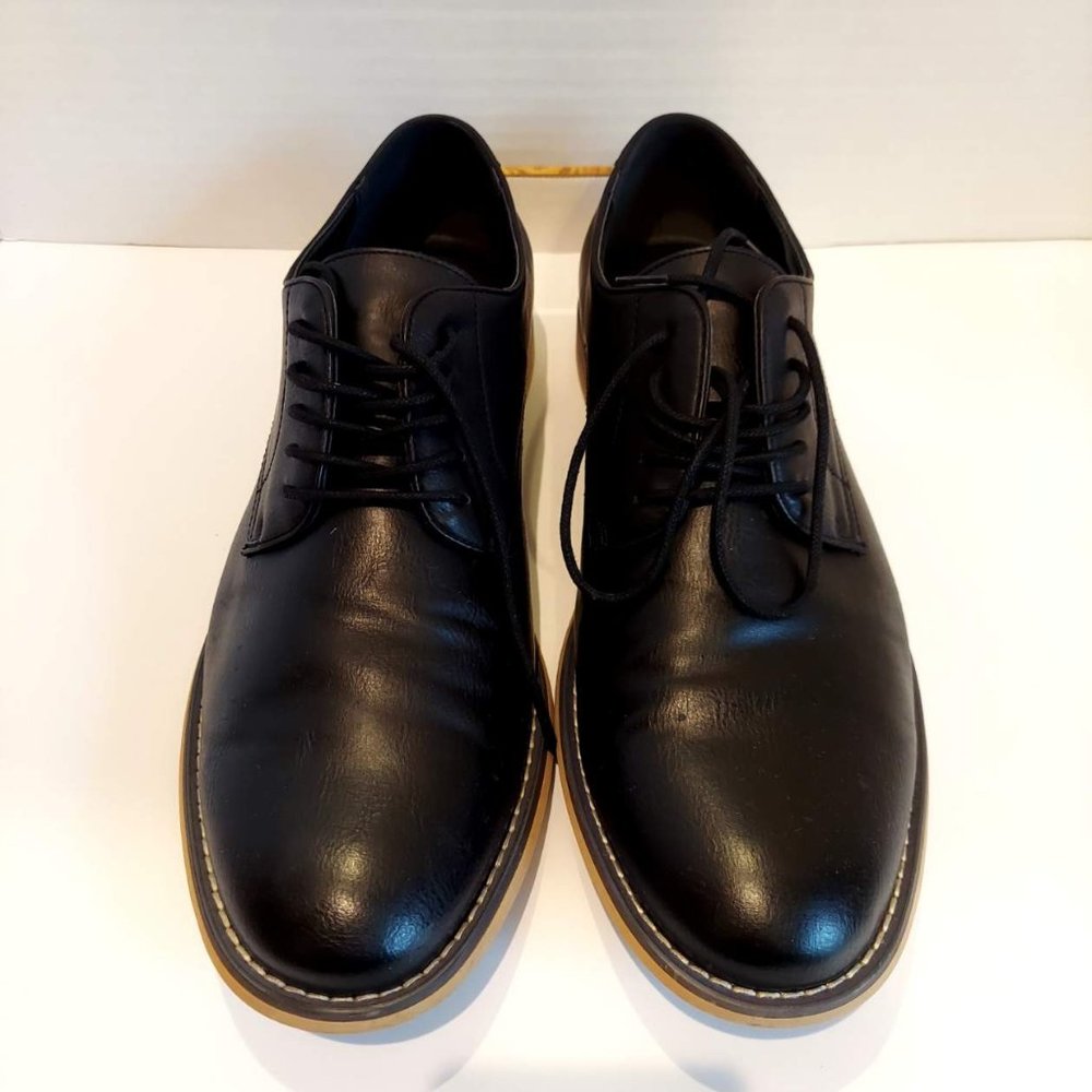 JF J. Ferrar Swartz men's Black Oxford Dress Shoes Size 13 - Picture 2 of 14
